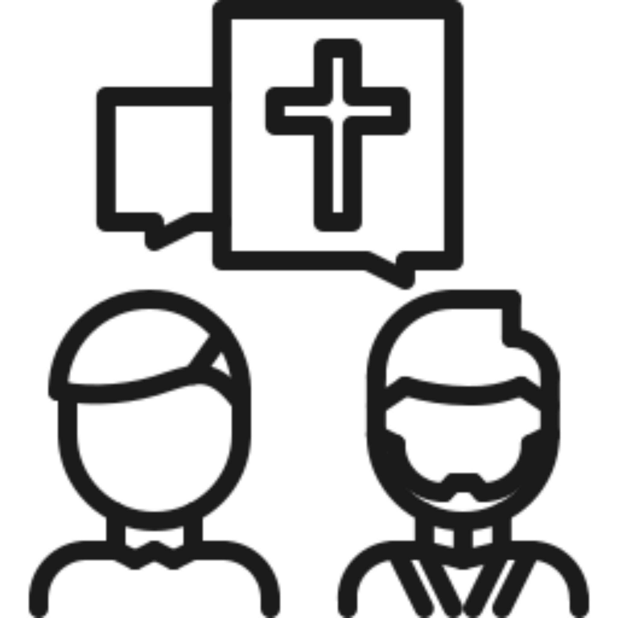 Two people discussing a religious text.