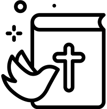 Silhouette of a man wearing a hat.